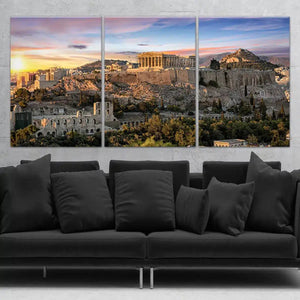 Parthenon Greek Temple Wall Art Canvas-Stunning Canvas Prints