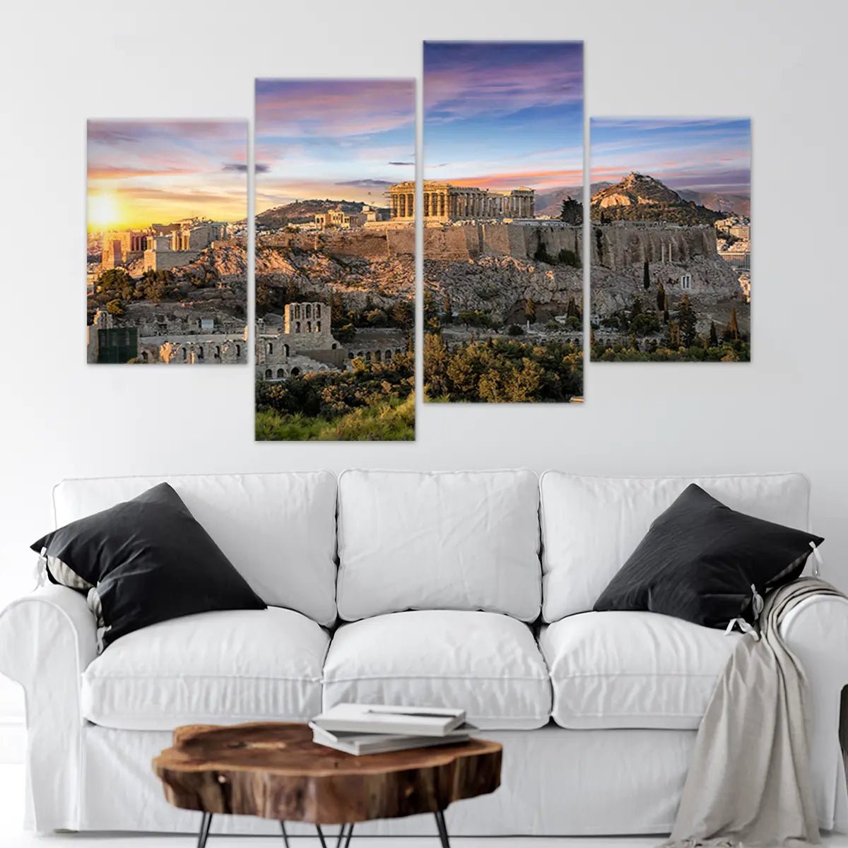 Parthenon Greek Temple Wall Art Canvas-Stunning Canvas Prints