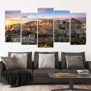 Parthenon Greek Temple Wall Art Canvas-Stunning Canvas Prints