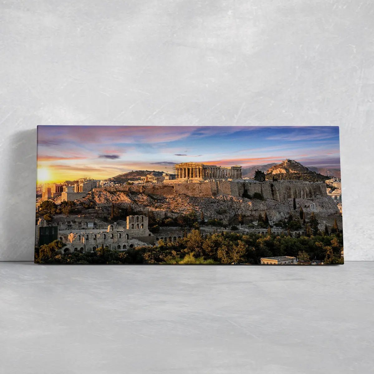 Parthenon Greek Temple Wall Art Canvas-Stunning Canvas Prints
