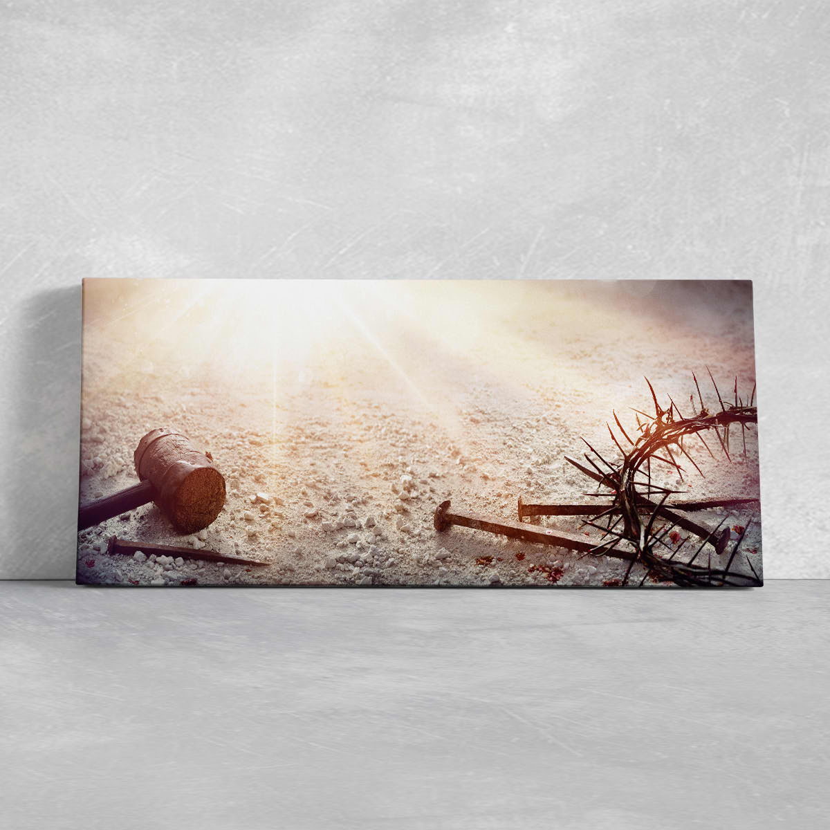 Religious canvas wall art, framed Christian prints, modern Christian framed artwork, Passion of Jesus Christ painting for home decor.
