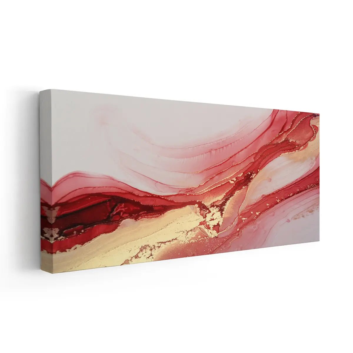 Passionate Red Abstract Wall Art-Stunning Canvas Prints