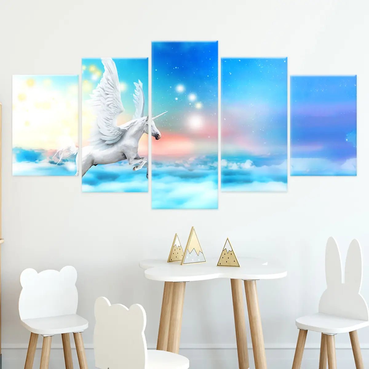 Pegasus Unicorn Wall Art Canvas Print For Nursery Wall Decor-Stunning Canvas Prints