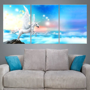 Pegasus Unicorn Wall Art Canvas Print For Nursery Wall Decor-Stunning Canvas Prints