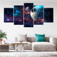 Planets And Galaxy Canvas Wall Art