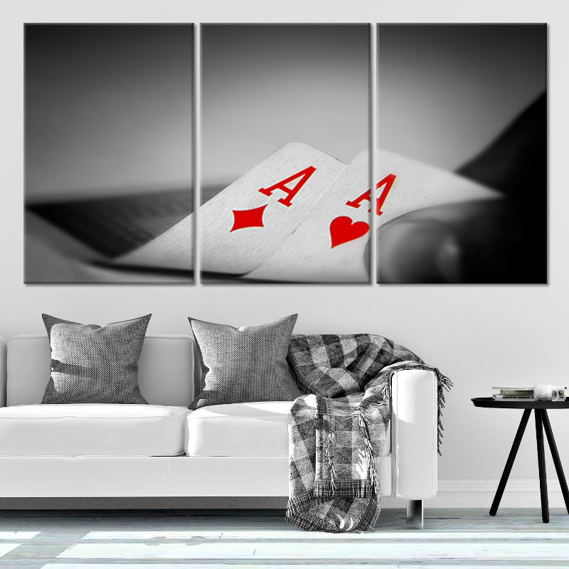 Poker Aces Wall Art Canvas Print-Stunning Canvas Prints