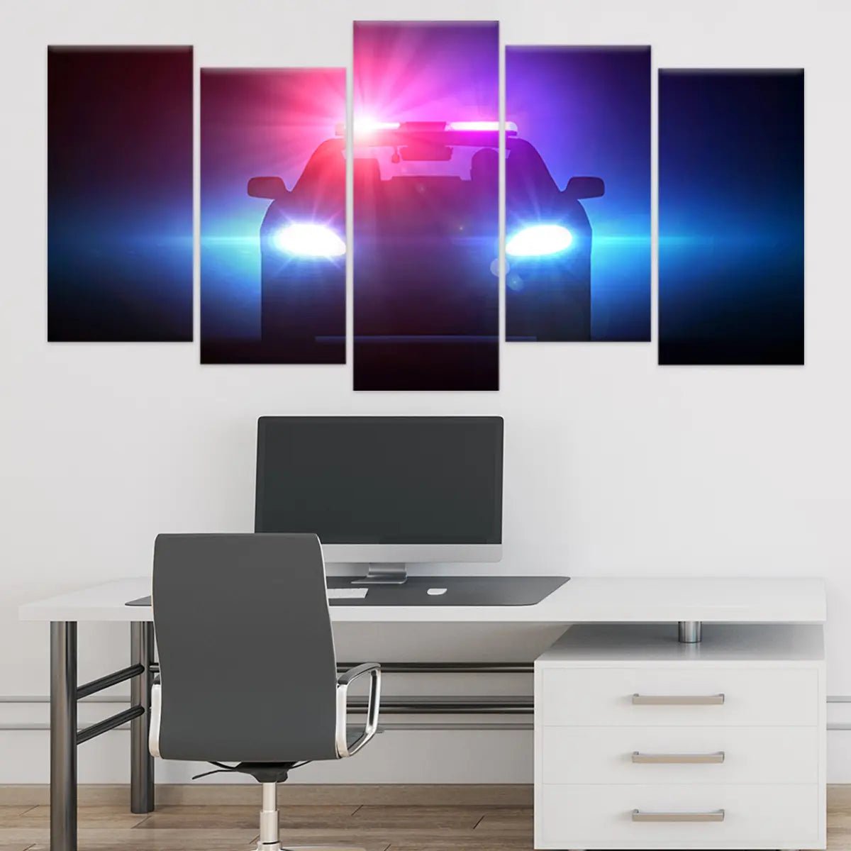Law Enforcement Police Car Wall Art Canvas Print-Stunning Canvas Prints