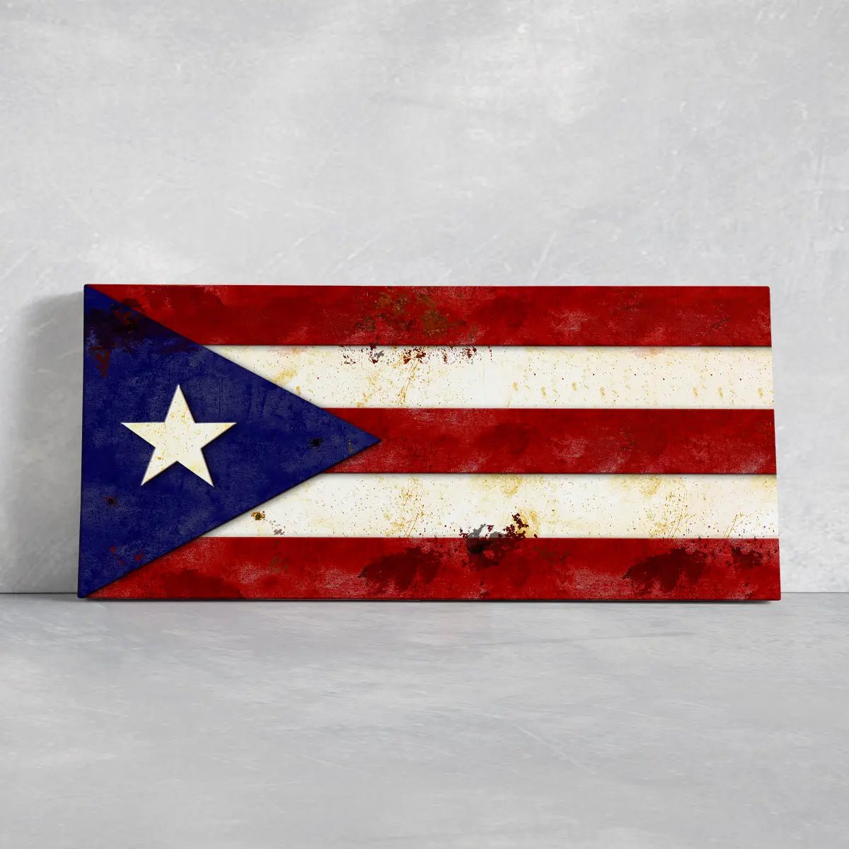 Puerto Rico Flag Wall Art Canvas Print-Stunning Canvas Prints