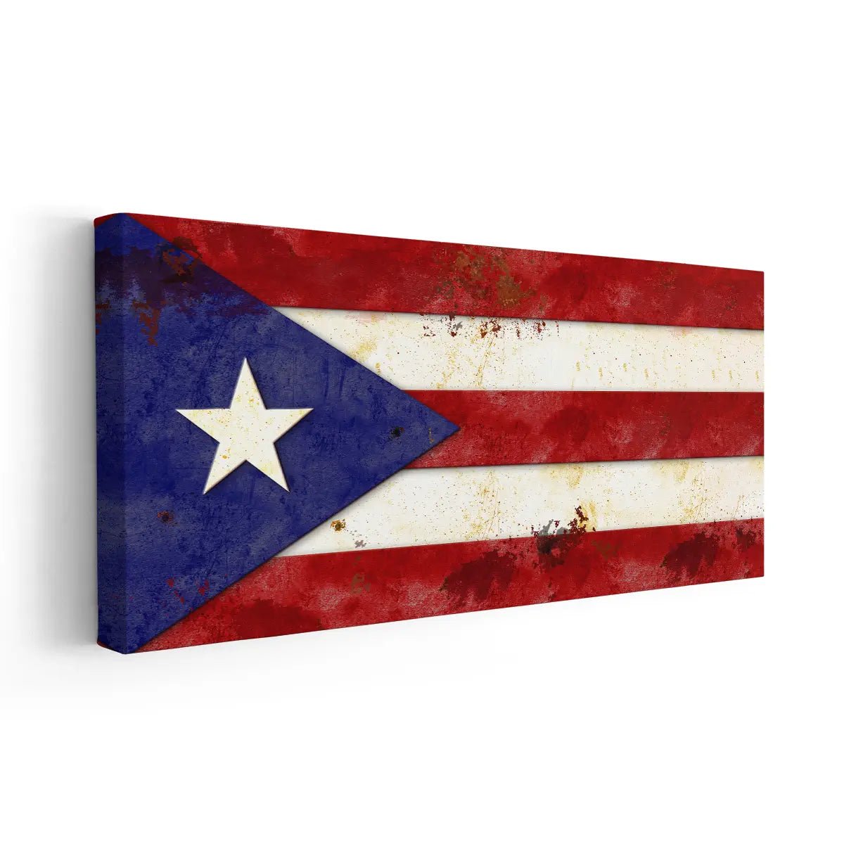Puerto Rico Flag Wall Art Canvas Print-Stunning Canvas Prints