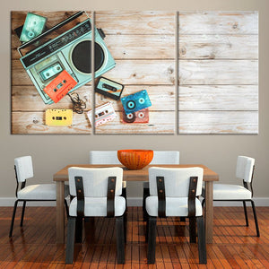 Vintage Boombox Wall Art Canvas Print-Stunning Canvas Prints
