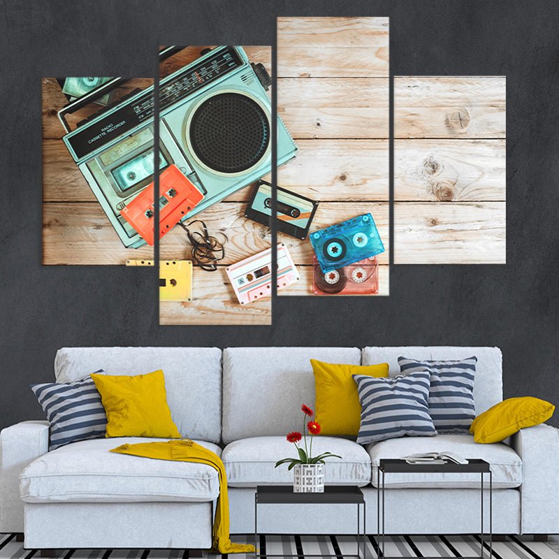 Vintage Boombox Wall Art Canvas Print-Stunning Canvas Prints