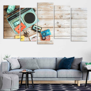 Vintage Boombox Wall Art Canvas Print-Stunning Canvas Prints