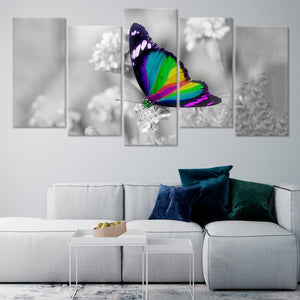 Rainbow Butterfly Wall Art Canvas-Stunning Canvas Prints