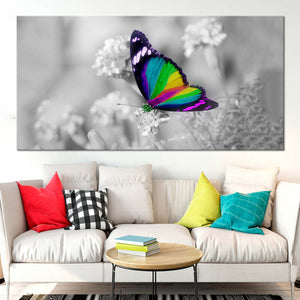 Rainbow Butterfly Wall Art Canvas-Stunning Canvas Prints