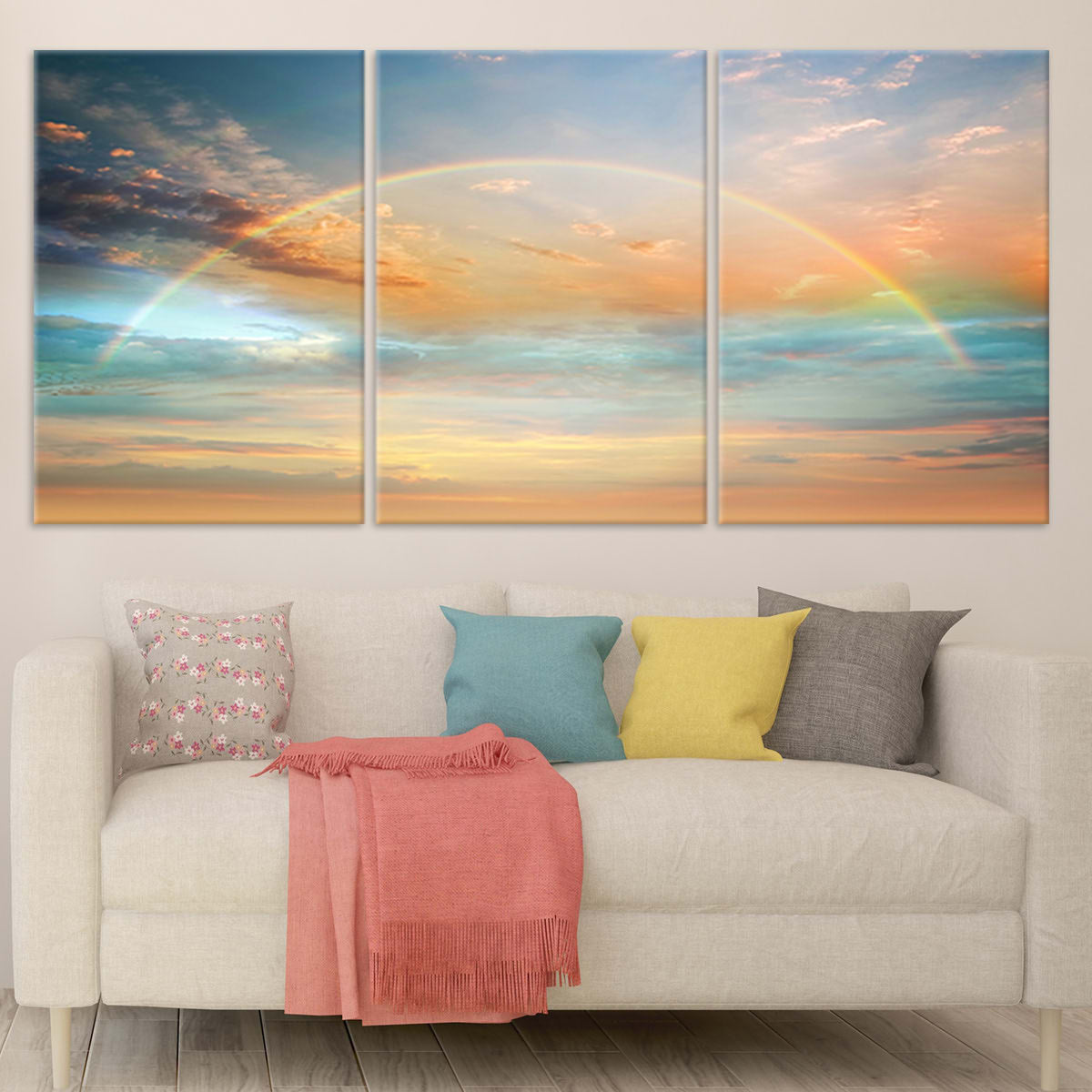 Rainbow Sunset Wall Art Canvas-Stunning Canvas Prints
