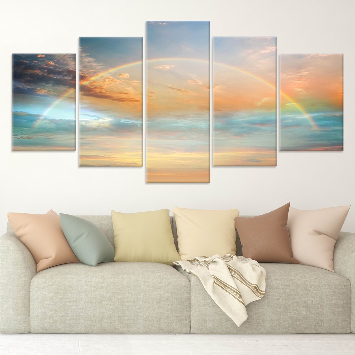 Rainbow Sunset Wall Art Canvas-Stunning Canvas Prints