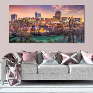 Raleigh Skyline Wall Art Canvas-Stunning Canvas Prints