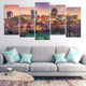 Raleigh Skyline Wall Art Canvas-Stunning Canvas Prints