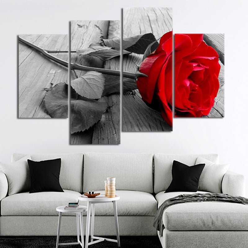 Red Rose Pop Wall Art Canvas Print-Stunning Canvas Prints