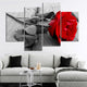 Red Rose Pop Wall Art Canvas Print-Stunning Canvas Prints