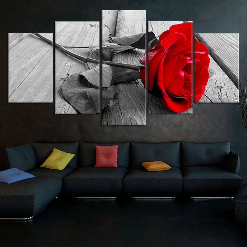 Red Rose Pop Wall Art Canvas Print-Stunning Canvas Prints