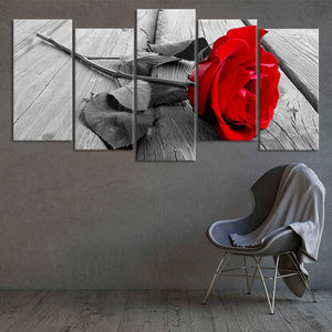Red Rose Pop Wall Art Canvas Print-Stunning Canvas Prints