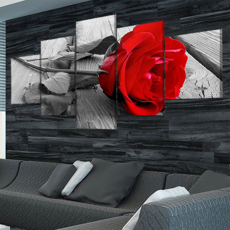 Red Rose Pop Wall Art Canvas Print-Stunning Canvas Prints