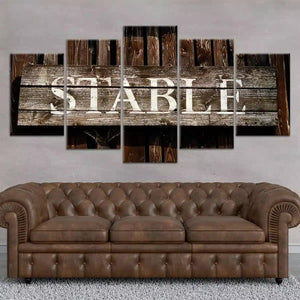 Horse Stable Sign Wall Art Canvas Print-Stunning Canvas Prints