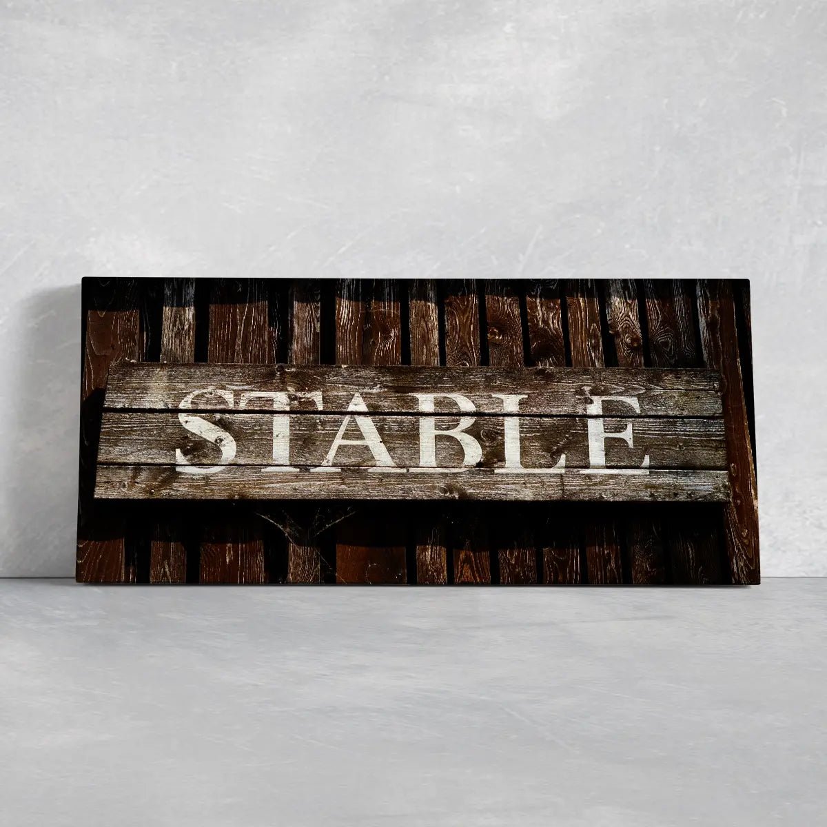 Horse Stable Sign Wall Art Canvas Print-Stunning Canvas Prints