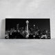 Black And White Seattle Skyline Wall Art Canvas-Stunning Canvas Prints