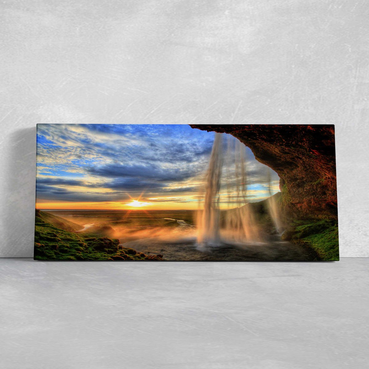 Seljalandsfoss Waterfalls Wall Art Canvas-Stunning Canvas Prints