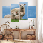 Sheep Family Wall Art-Stunning Canvas Prints