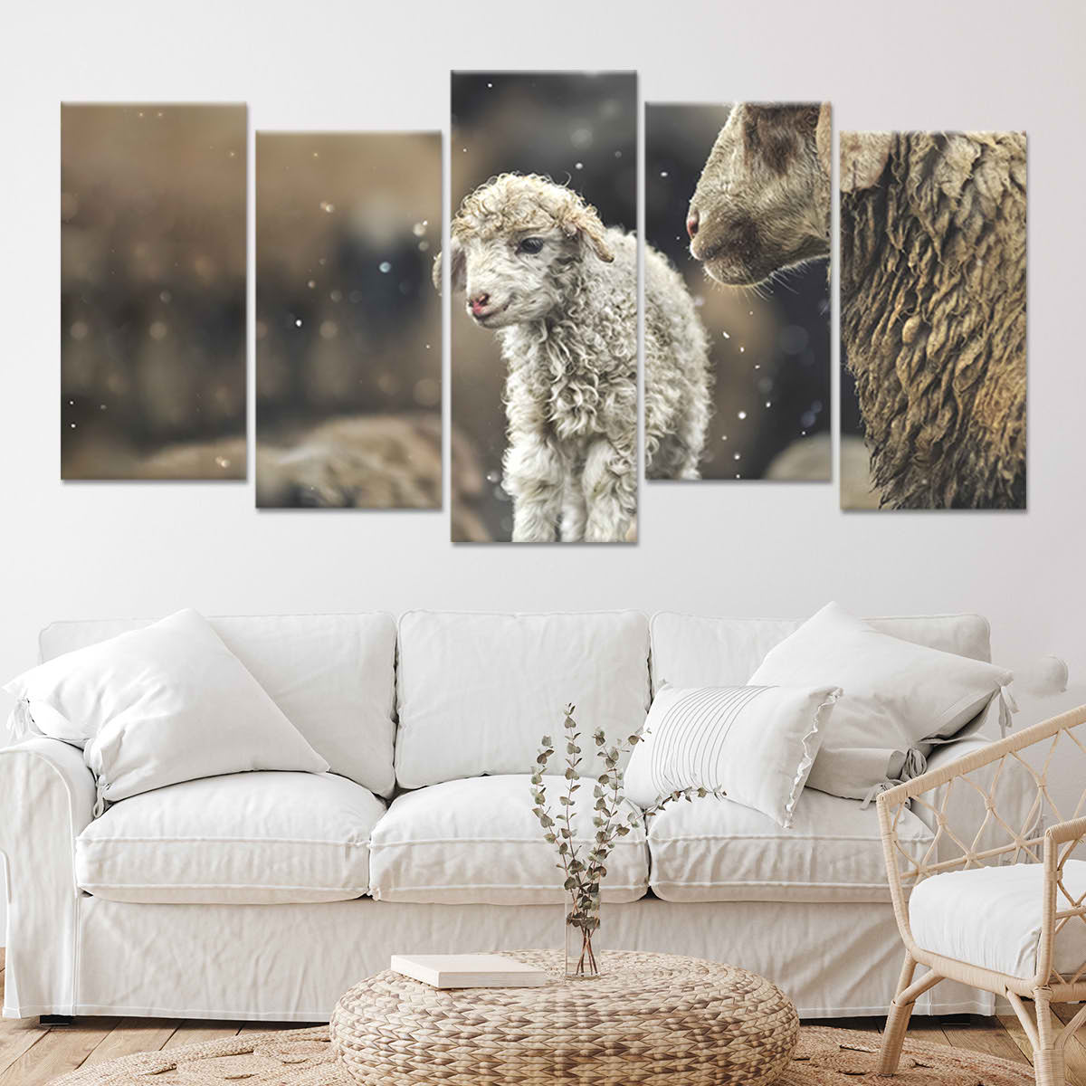 Baby Lamb Wall Art Canvas-Stunning Canvas Prints