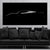 Black Sports Car Silhouette Canvas Wall Art