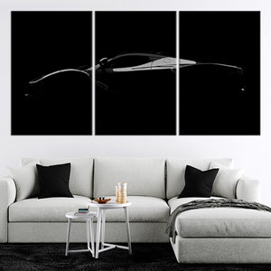 Black McLaren Car Wall Art For Office Wall-Stunning Canvas Prints