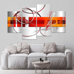 Silver Abstract Shape Wall Art-Stunning Canvas Prints