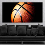 Basketball Close-Up Canvas Wall Art