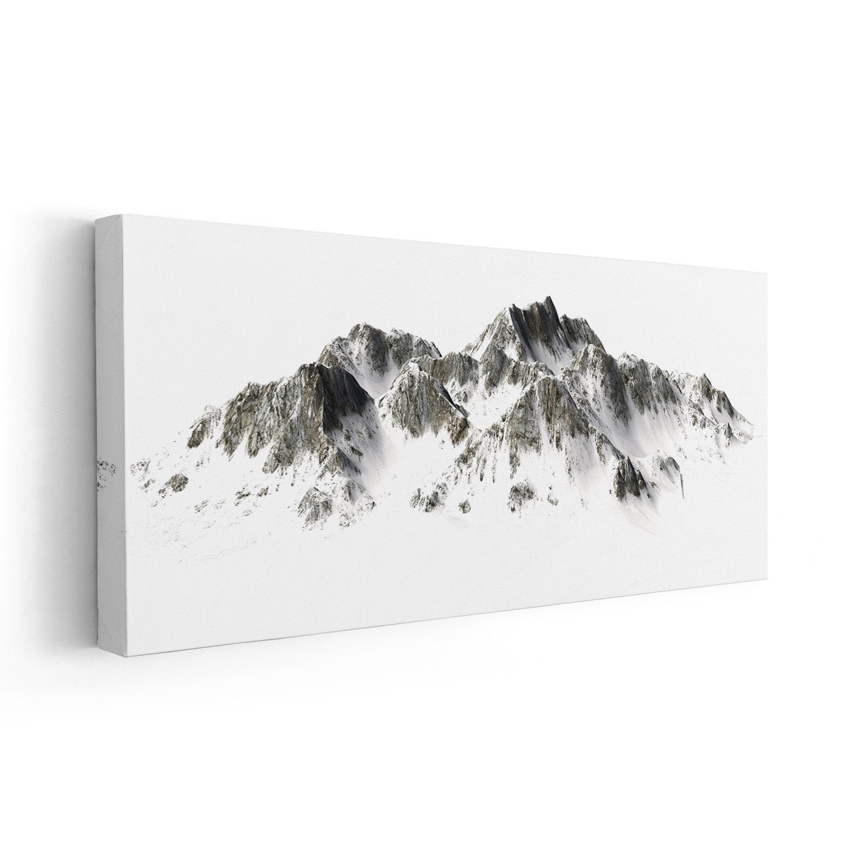 Snowy Mountains Wall Art Canvas