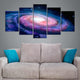Spiral Galaxy Multi Panel Canvas Wall Art