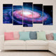 Spiral Galaxy Multi Panel Canvas Wall Art