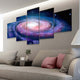 Spiral Galaxy Multi Panel Canvas Wall Art