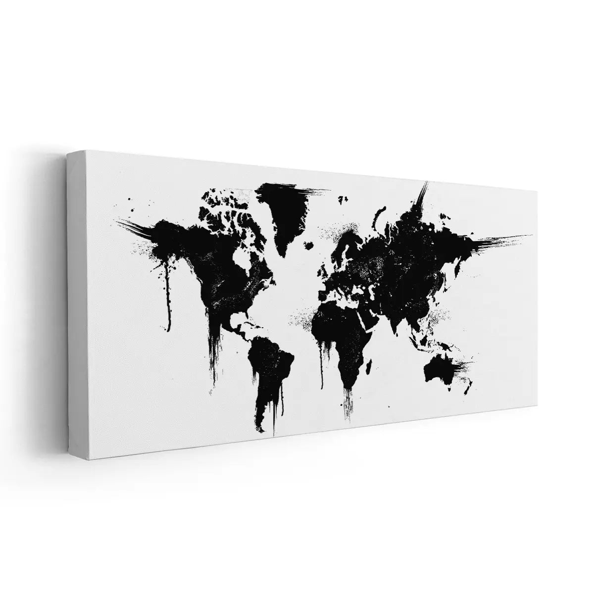 Splatter Paint World Map Wall Art-Stunning Canvas Prints