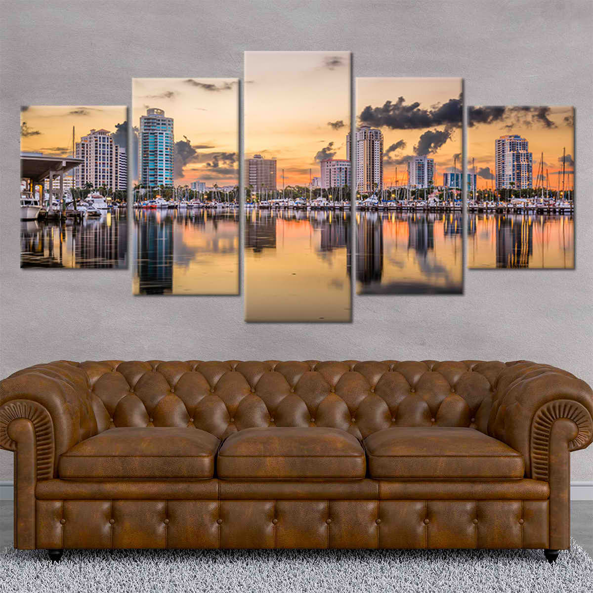 St Petersburg Skyline Wall Art Canvas-Stunning Canvas Prints