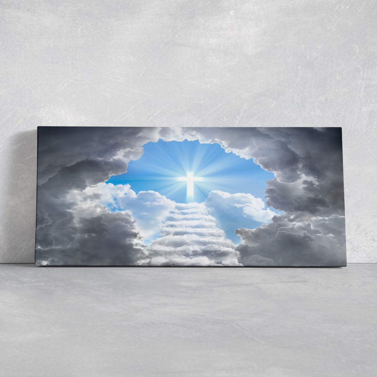 Heaven’s Gate canvas wall art, christian art prints, religious canvas art, modern christian artwork, framed christ wall art