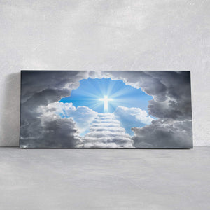 Heaven’s Gate canvas wall art, christian art prints, religious canvas art, modern christian artwork, framed christ wall art