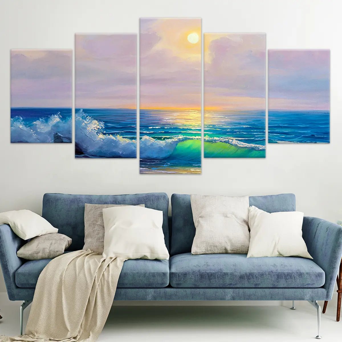 Sunset Over Ocean Wall Art-Stunning Canvas Prints