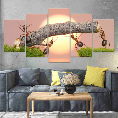 Ant Teamwork Wall Art-Stunning Canvas Prints