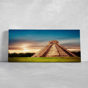 Temple Of Kukulkan Pyramid Wall Art-Stunning Canvas Prints