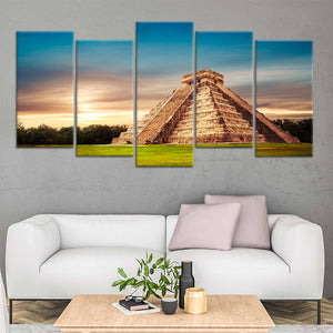 Temple Of Kukulkan Pyramid Wall Art-Stunning Canvas Prints
