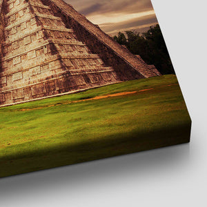 Temple Of Kukulkan Pyramid Wall Art-Stunning Canvas Prints